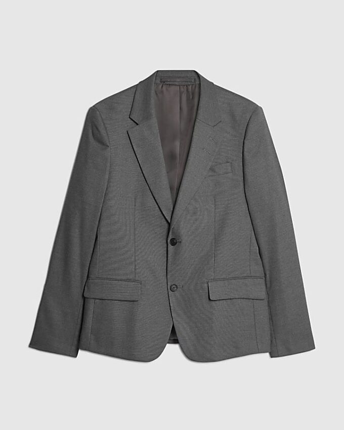 Grey Skinny Fit Suit Jacket Grey Skinny Fit Suit Jacket