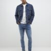 Grey Slim Fit Collared Overshirt
