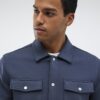 Grey Slim Fit Collared Overshirt