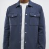 Grey Slim Fit Collared Overshirt