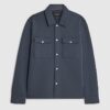 Grey Slim Fit Collared Overshirt