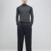 Grey Slim Fit Half Zip Jumper