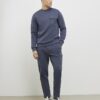 Grey Slim Fit Nylon Pocket Sweatshirt