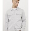 Grey Slim Fit Overshirt