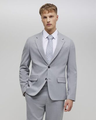 Grey Slim Fit Suit Jacket
