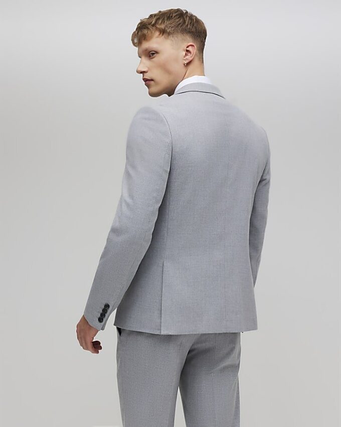 Grey Slim Fit Suit Jacket