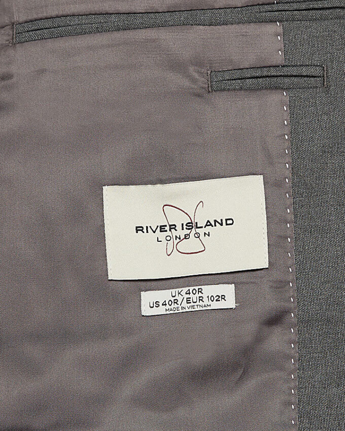 Grey Slim Fit Suit Jacket