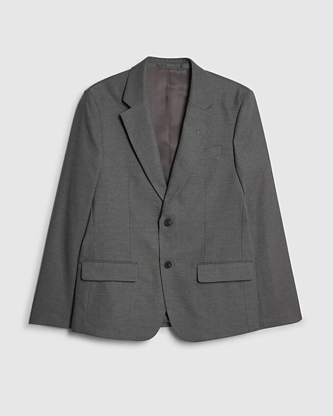 Grey Slim Fit Suit Jacket