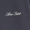Grey Slim Fit Textured Ame Saint T-Shirt