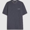 Grey Slim Fit Textured Ame Saint T-Shirt