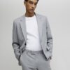 Grey Slim Fit Textured Suit Jacket Grey Slim Fit Textured Suit Jacket
