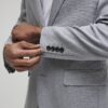 Grey Slim Fit Textured Suit Jacket Grey Slim Fit Textured Suit Jacket