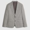 Grey Slim Fit Textured Suit Jacket Grey Slim Fit Textured Suit Jacket