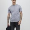 Grey Slim Fit Textured T-Shirt