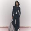 Grey Soft Touch Wide Leg Trousers
