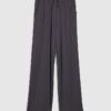 Grey Soft Touch Wide Leg Trousers