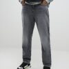 Grey Straight Leg Jeans