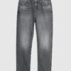 Grey Straight Leg Jeans