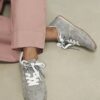 Grey Suede Trainers
