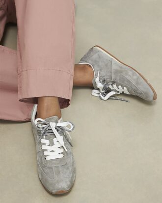 Grey Suede Trainers