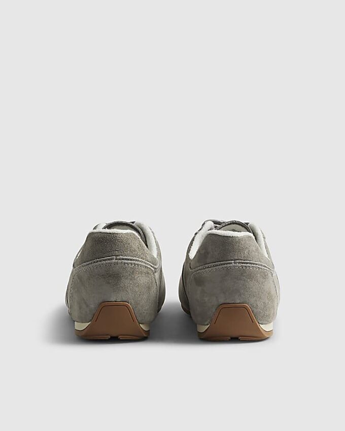 Grey Suede Trainers