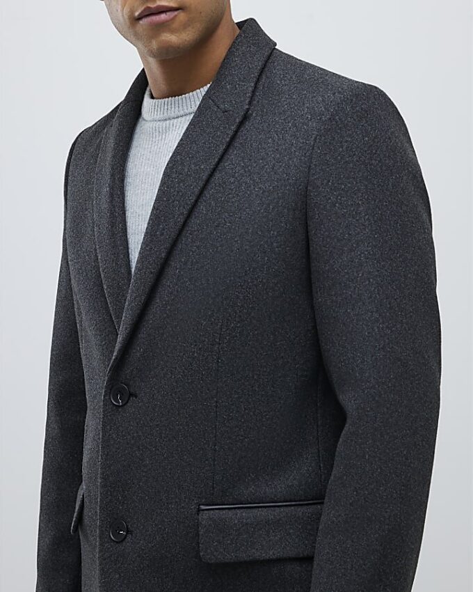 Grey Tailored Coat