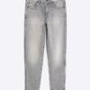 Grey Tapered Fit Jeans