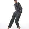 Grey Tapered Trousers