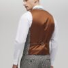 Grey Textured Check Waistcoat