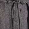 Grey Tie Front High Waisted Trouser