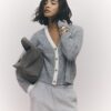 Grey Tipped Cardigan