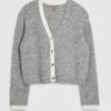 Grey Tipped Cardigan