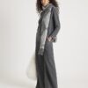 Grey Whipstitch Wide Leg Joggers