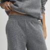 Grey Wide Leg Joggers