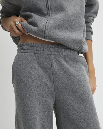 Grey Wide Leg Joggers