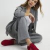 Grey Wide Leg Joggers