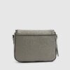 Grey Zip Detail Crossbody Bag