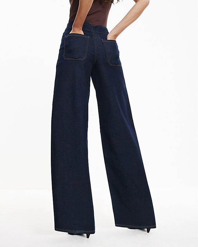 Indigo Pull-On Sculpt Palazzo Jeans Indigo Pull-On Sculpt Palazzo Jeans