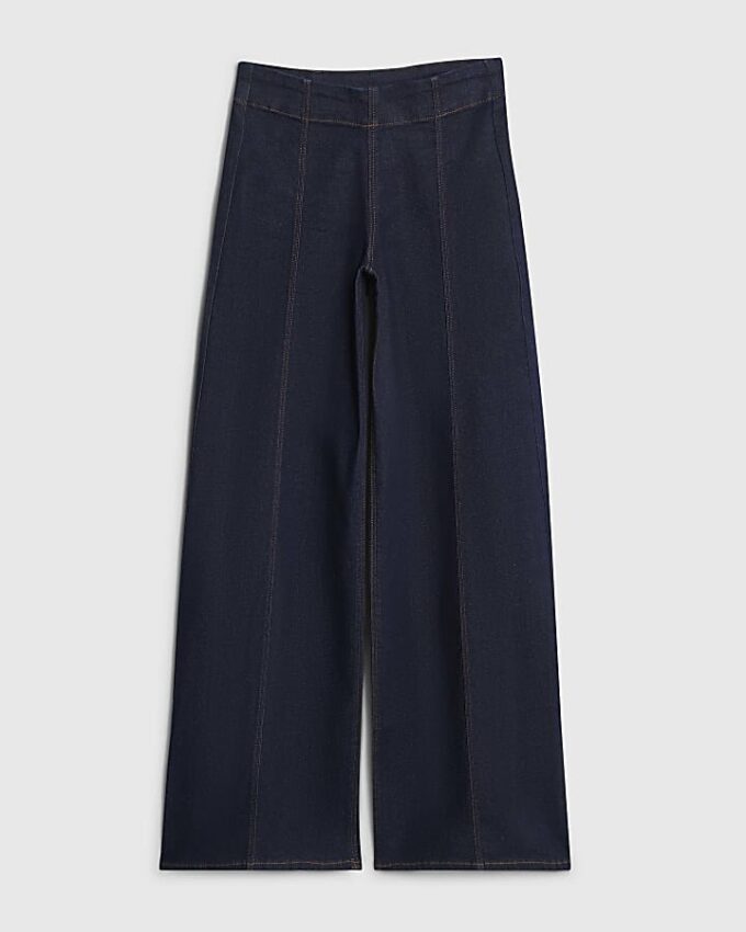 Indigo Pull-On Sculpt Palazzo Jeans Indigo Pull-On Sculpt Palazzo Jeans