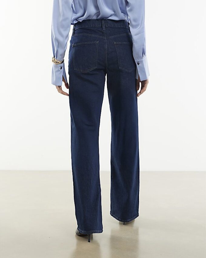 Indigo Relaxed Straight Leg Jeans