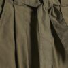 Khaki Belted Wide Leg Trousers
