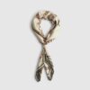 Khaki chain print scarf