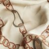 Khaki chain print scarf