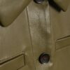 Khaki Faux Leather Shirt
