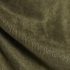 Khaki Faux Suede Short Sleeve Ruched Side Top
