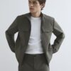 Khaki Funnel Jacket