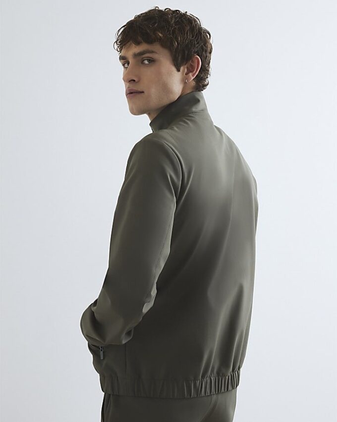Khaki Funnel Jacket
