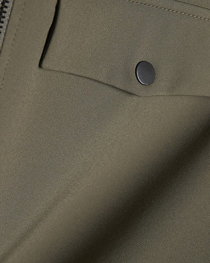 Khaki Funnel Jacket