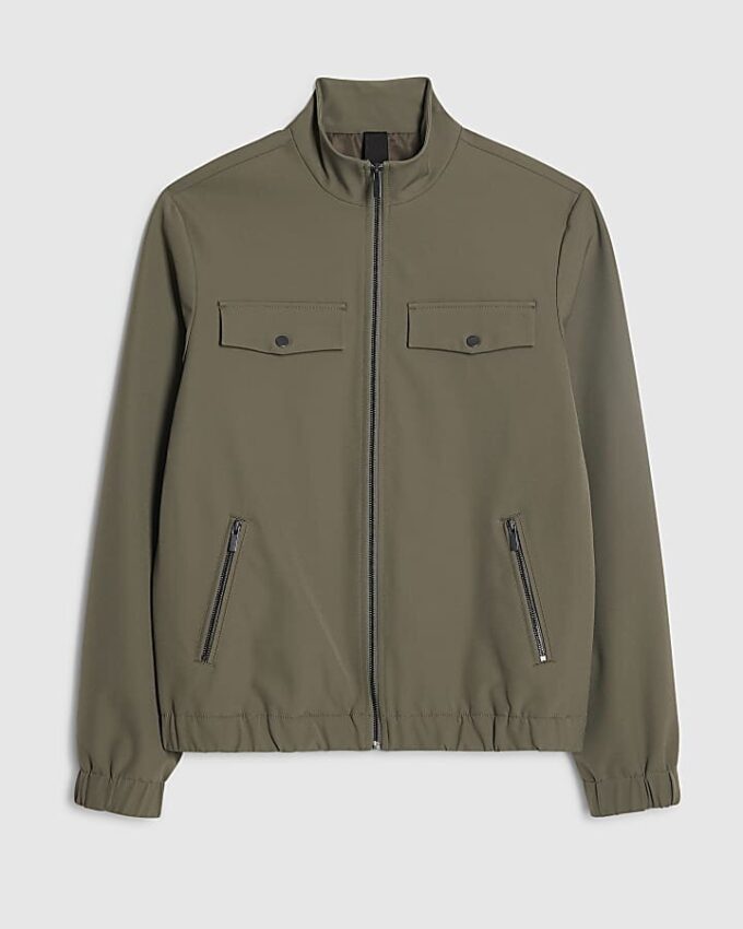 Khaki Funnel Jacket