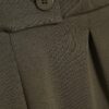 Khaki Jersey Tailored Wide Leg Trousers